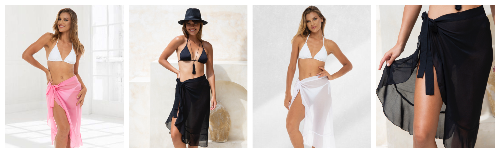 Sheer Ruffle Sarongs