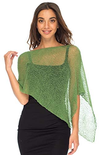 Back From Bali Women's Sheer Poncho Shrug Lightweight Shrug Pullover Sweater