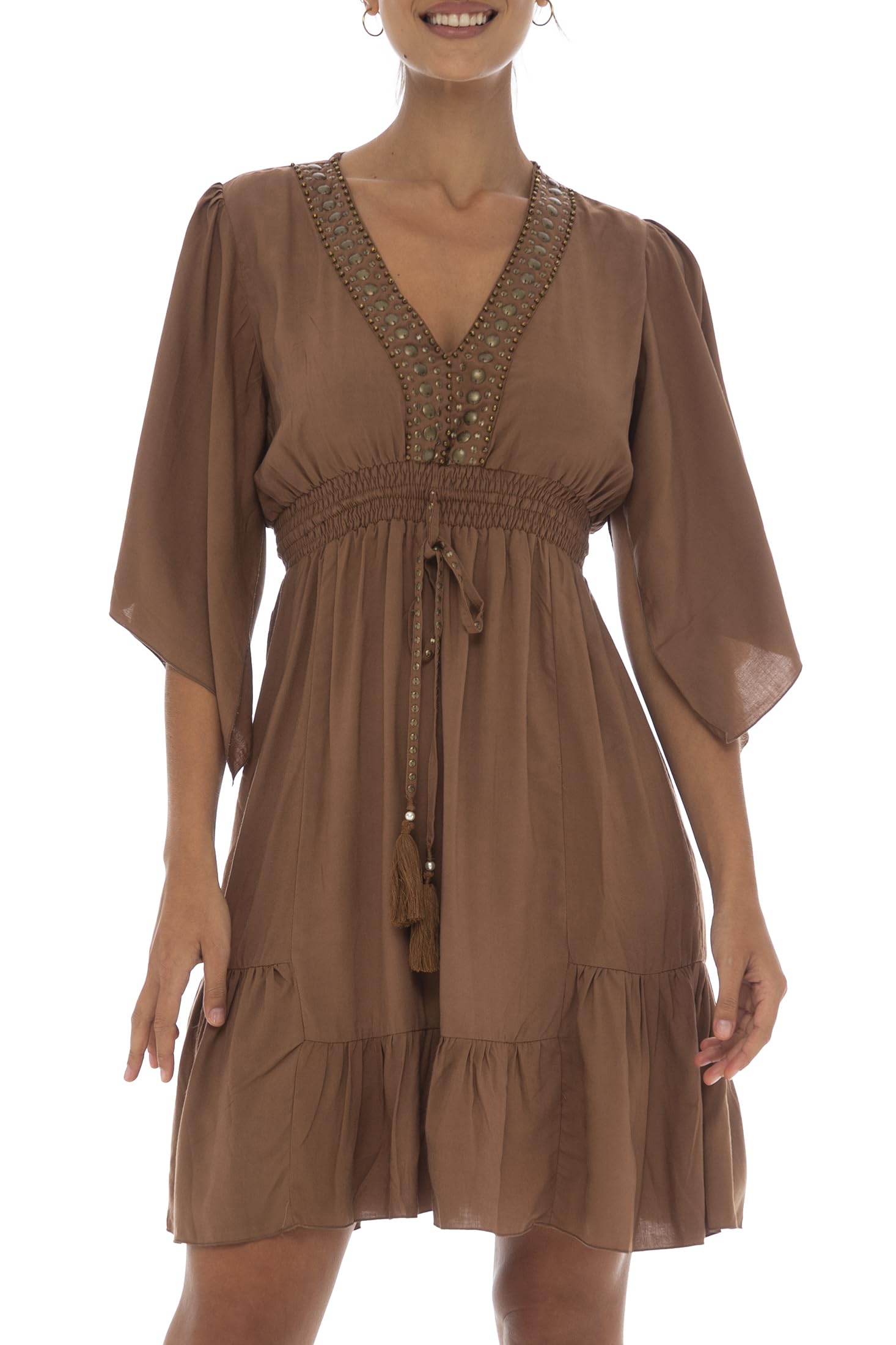 Deep v neck sundress outlet