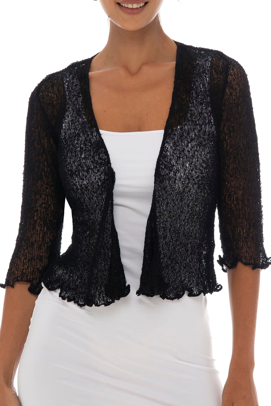 Classic Sheer Shrug Knit Cardigan