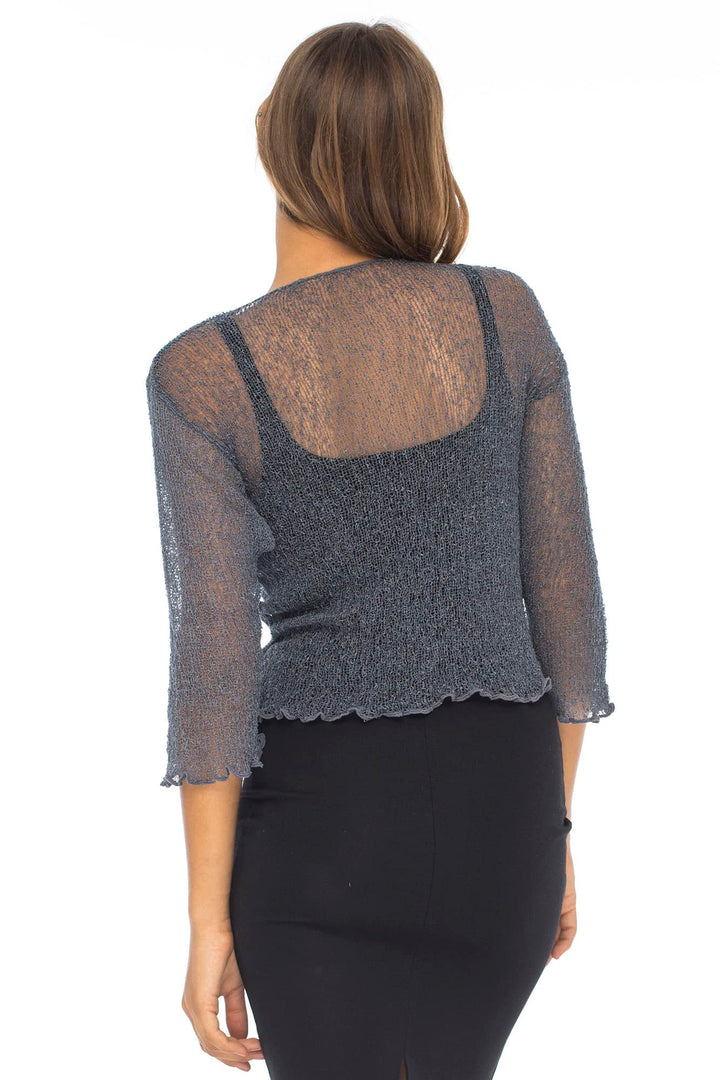 Classic Sheer Shrug Knit Cardigan