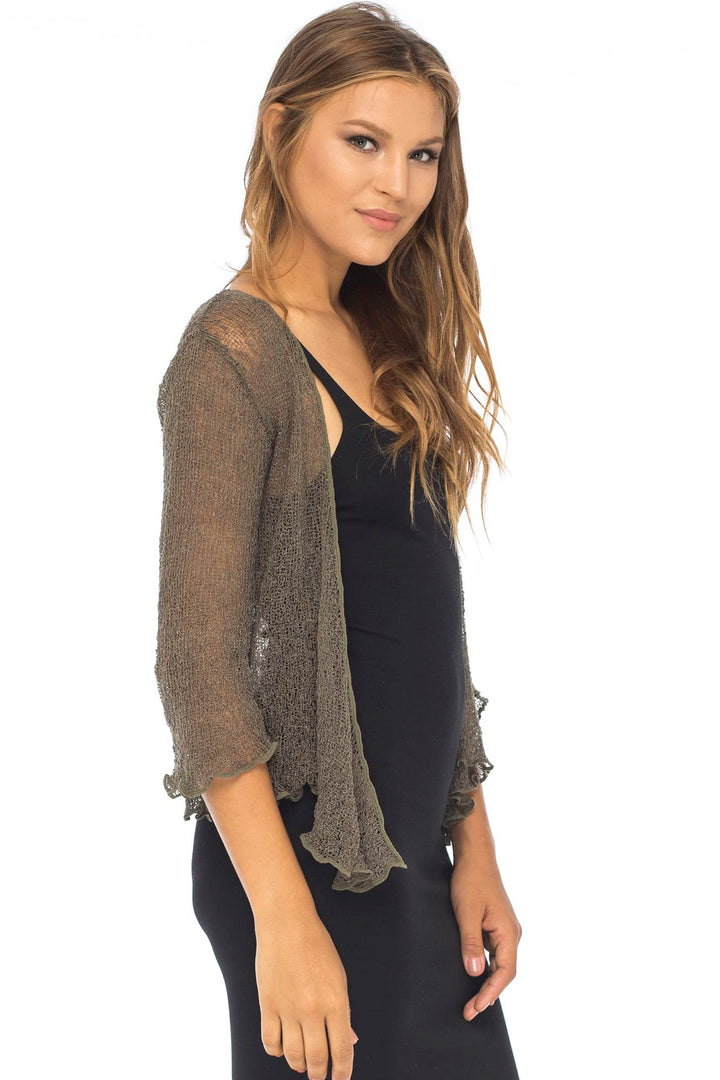 Classic Sheer Shrug Knit Cardigan