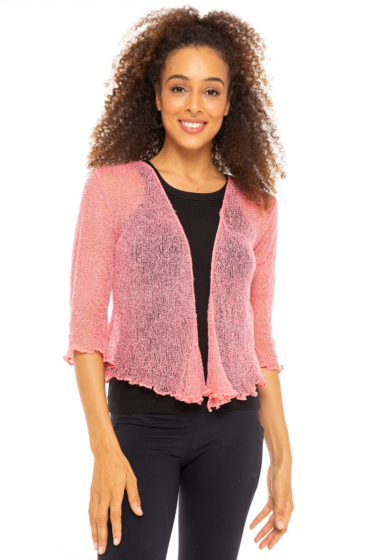 Women's Classic Sheer Shrug Lite Cardigan