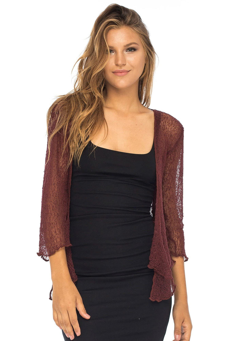 Women's Classic Sheer Shrug Lite Cardigan