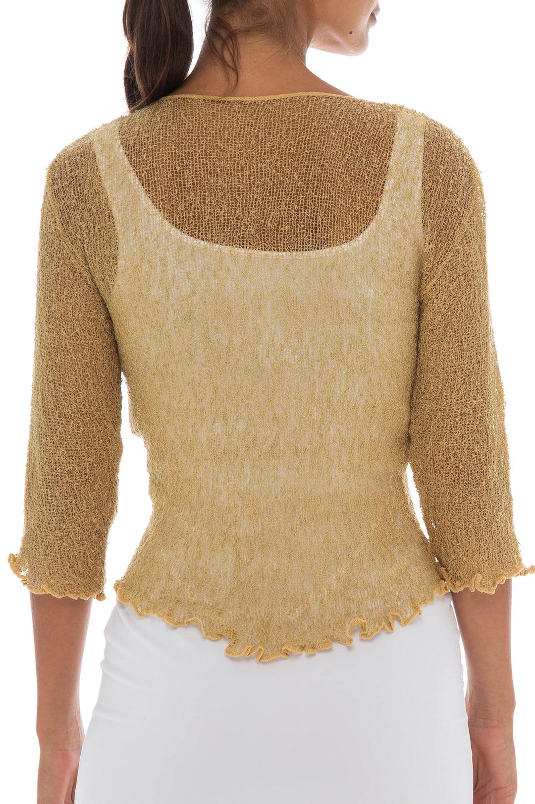 Classic Sheer Shrug Knit Cardigan