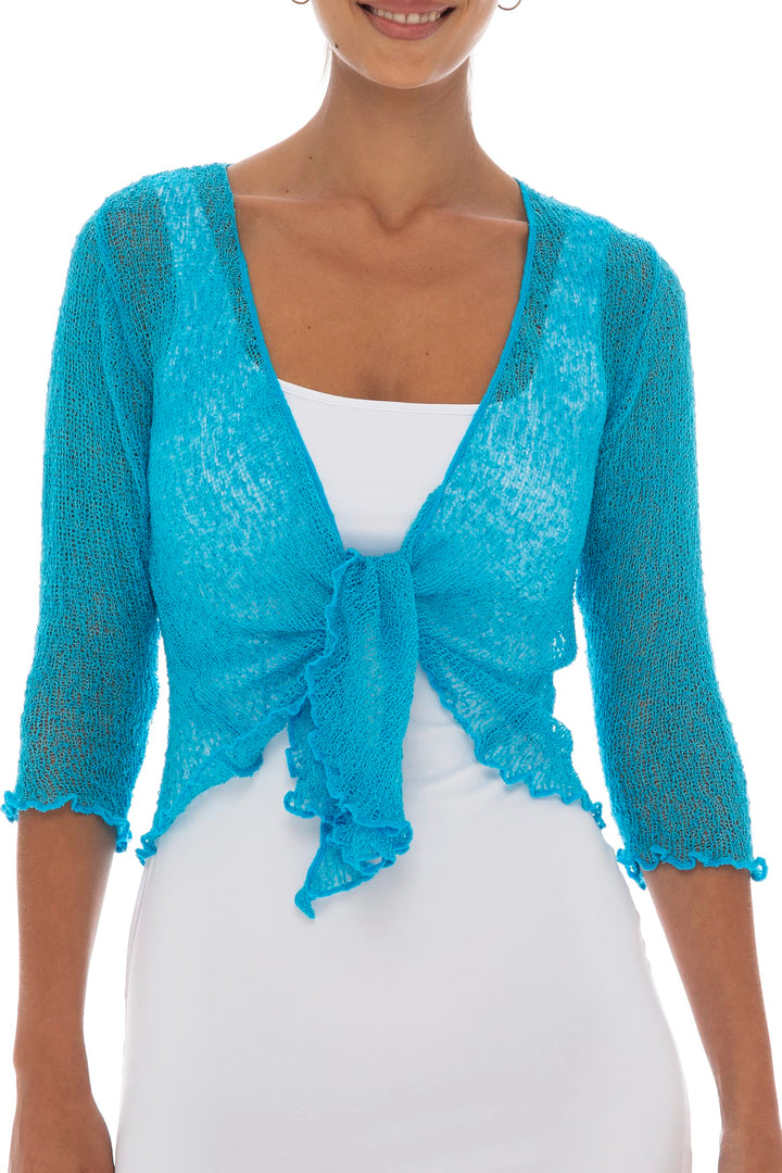 Classic Sheer Shrug Knit Cardigan