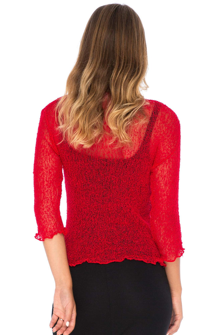 Women's Classic Sheer Shrug Lite Cardigan