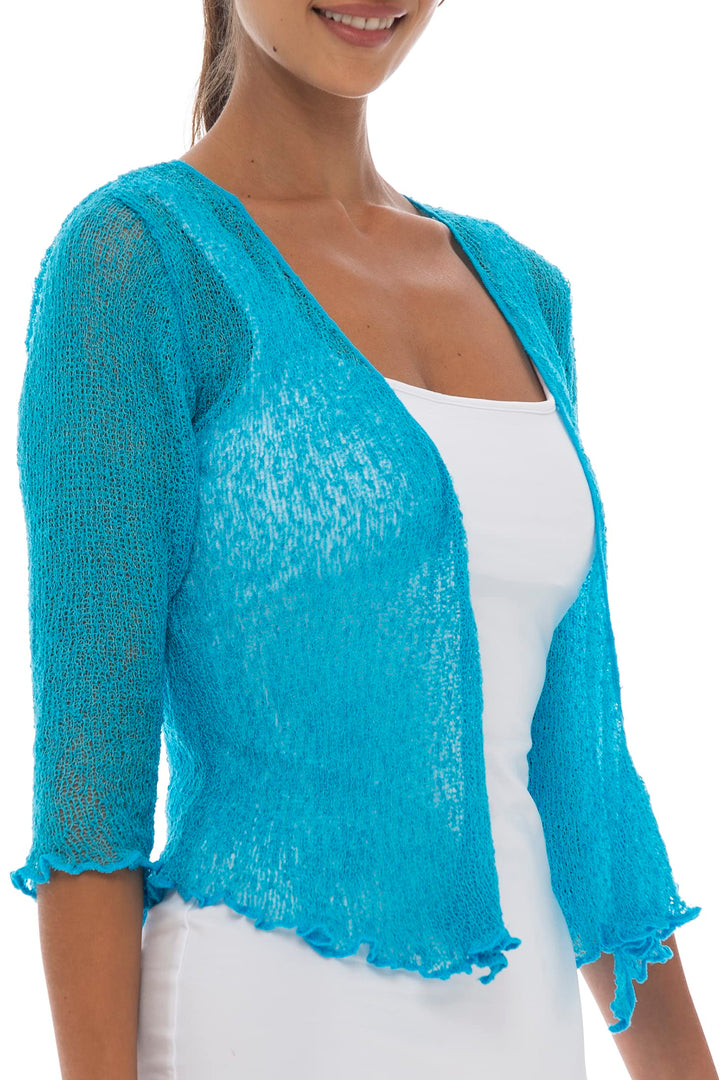 Classic Sheer Shrug Knit Cardigan