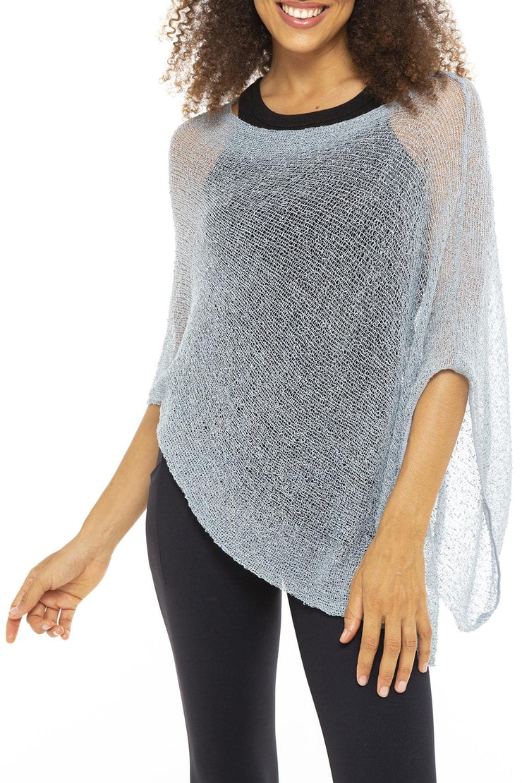 Back From Bali Women's Sheer Poncho Shrug Lightweight Shrug Pullover Sweater