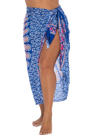 Womens Plus Size Sarong with Coconut Clip