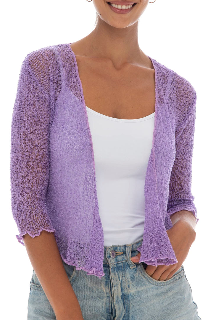 Classic Sheer Shrug Knit Cardigan