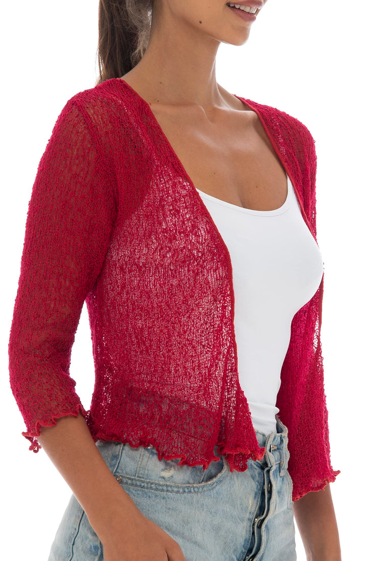 Women's Classic Sheer Shrug Lite Cardigan