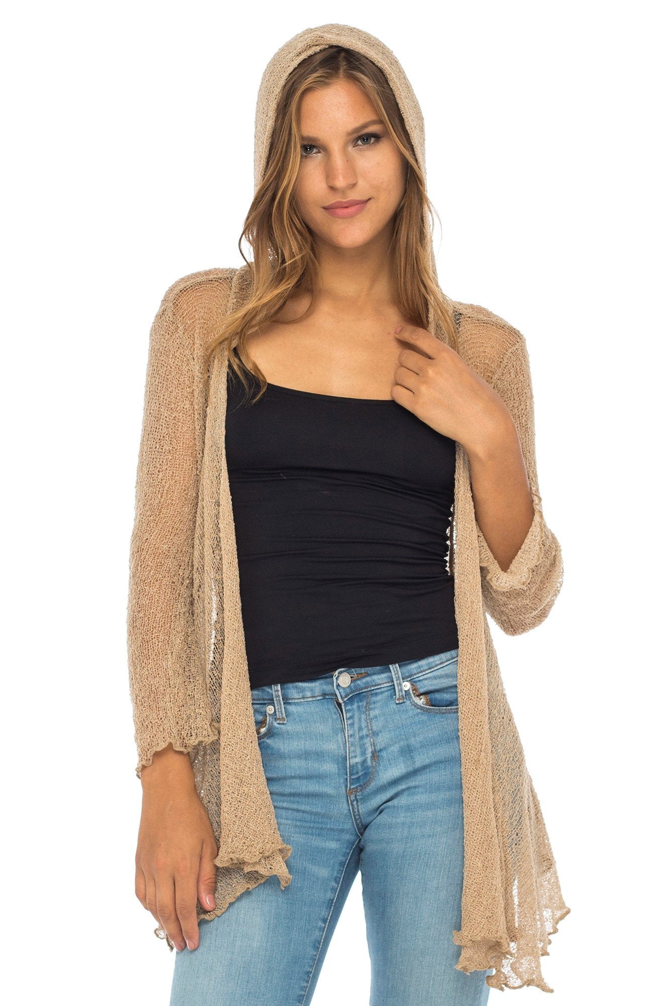Lightweight sheer cardigan outlet