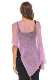 Back From Bali Women's Sheer Poncho Shrug Lightweight Shrug Pullover Sweater