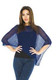 Back From Bali Women's Sheer Poncho Shrug Lightweight Shrug Pullover Sweater