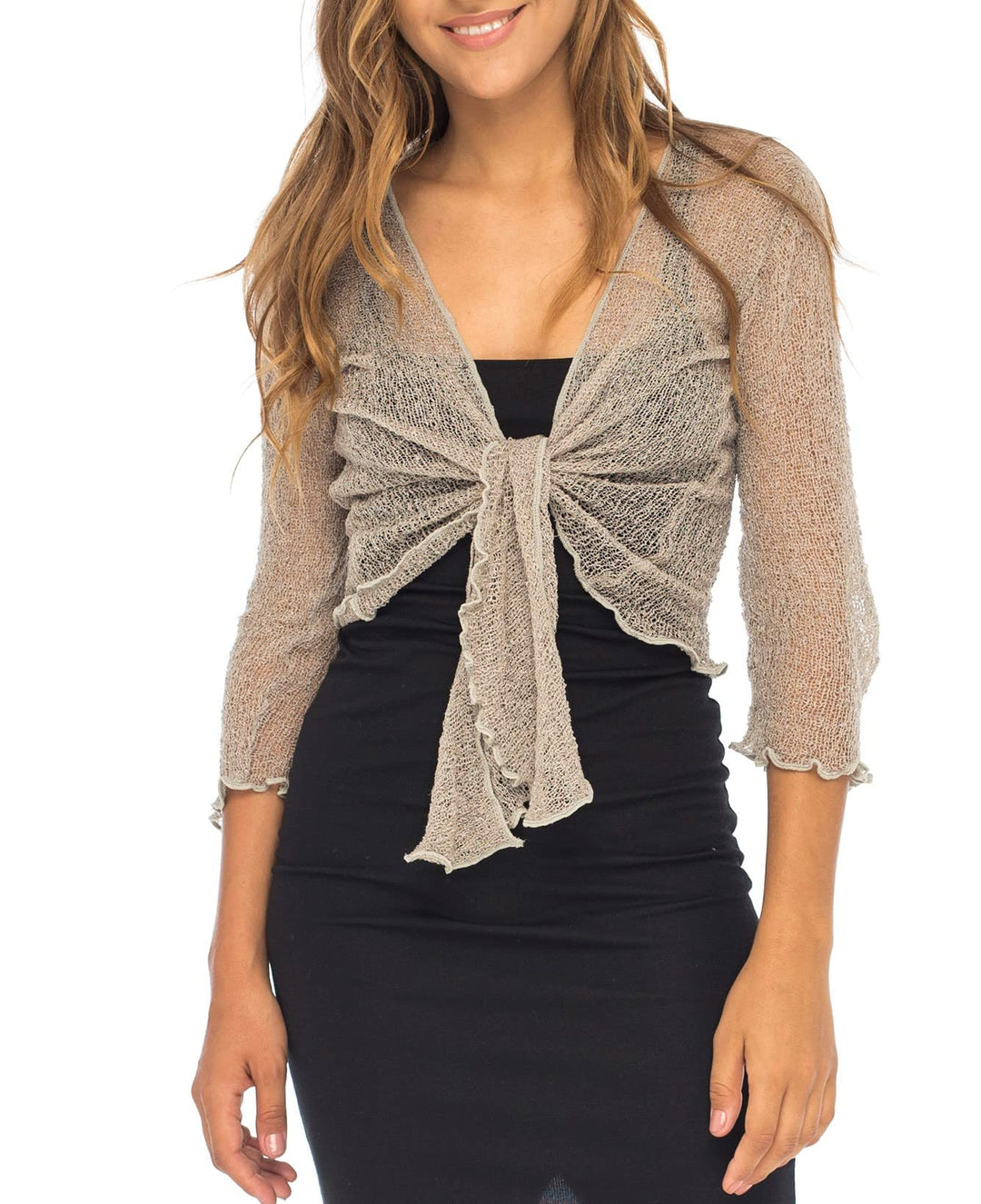 Classic Sheer Shrug Knit Cardigan