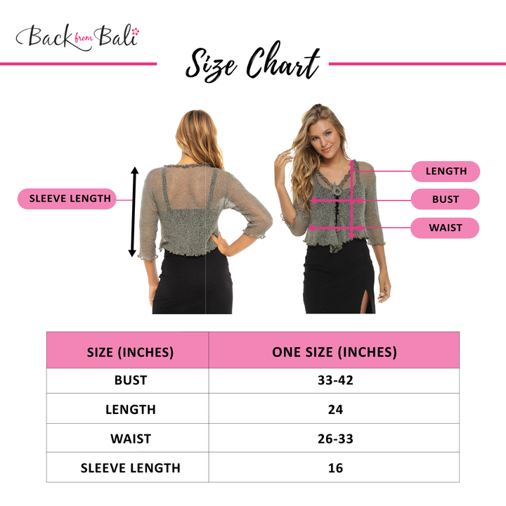 Lightweight Sheer Ruffle Shrug Cardigan