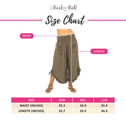Back From Bali Womens Cropped Wide Leg Pants Trouser Comfort Solid Elastic Waist