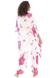 Back from Bali Womens Loungewear Set 2 Piece Soft Flowy Boho Pajama Lounge Set with Poncho Tunic and Pants Outfit