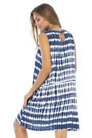 Womens Sleeveless Boho Tunic Kaftan Dress Loose Casual Summer Sundress Beach Swimsuit Cover Up