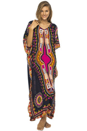 Womens Long Maxi Swimsuit Beach Sequin Cover Up African Caftan