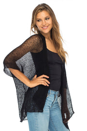 Womens Long Cardigan Open Front Shrug, Lightweight Sweaters for Dresses and Pants