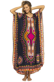 Womens Long Maxi Swimsuit Beach Sequin Cover Up African Caftan