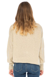 Womens Heart Sweater Soft Knit Pullover Crewneck Long Sleeve