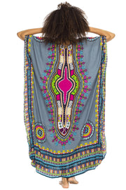 Womens Long Maxi Swimsuit Beach Sequin Cover Up African Caftan