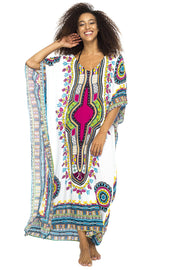 Womens Long Maxi Swimsuit Beach Sequin Cover Up African Caftan