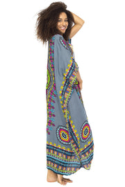 Womens Long Maxi Swimsuit Beach Sequin Cover Up African Caftan
