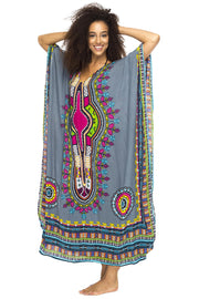 Womens Long Maxi Swimsuit Beach Sequin Cover Up African Caftan