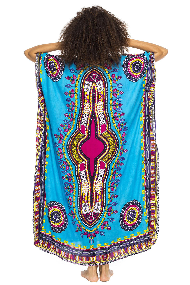 Womens Long Maxi Swimsuit Beach Sequin Cover Up African Caftan